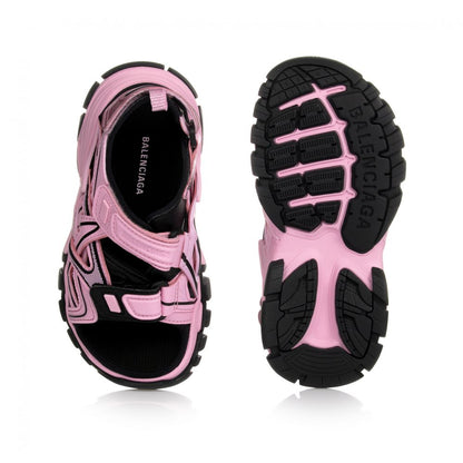 女童粉色&黑色凉鞋