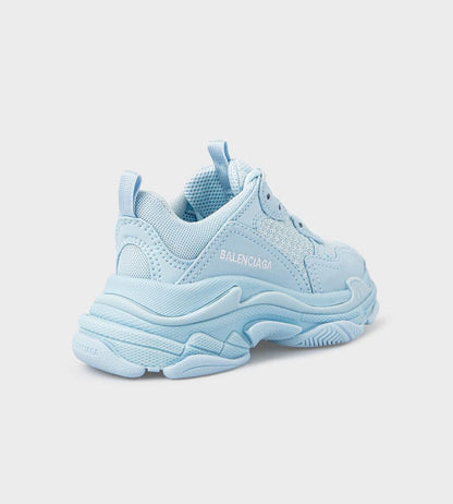 儿童浅蓝色Logo运动鞋