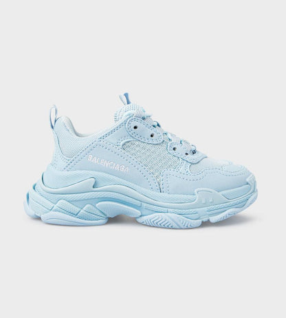 儿童浅蓝色Logo运动鞋