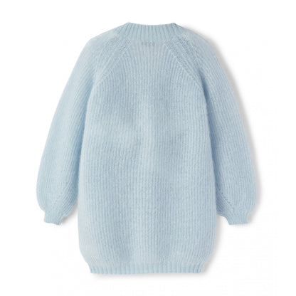 女童浅蓝色马海毛开衫