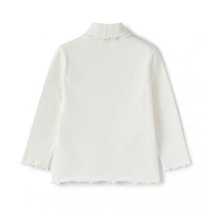 女童牛奶白棉T恤