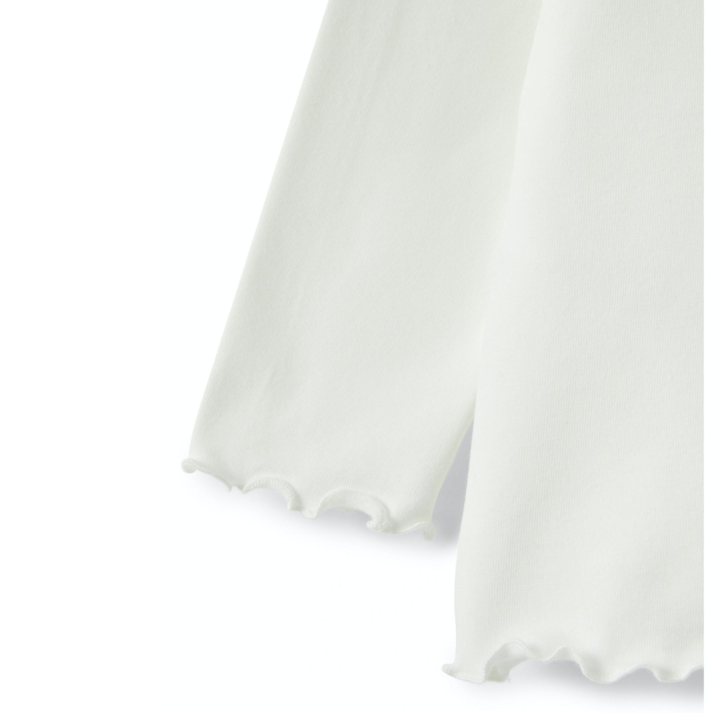 女童牛奶白棉T恤