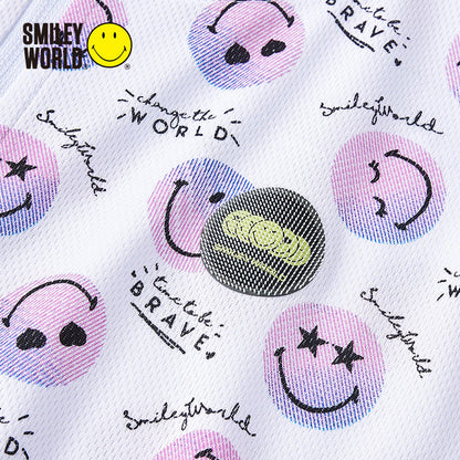 儿童白色连帽拉链外套