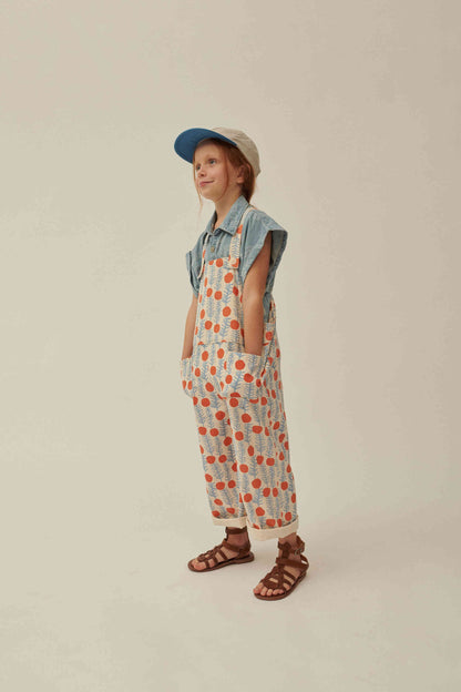 儿童蓝色牛仔背心