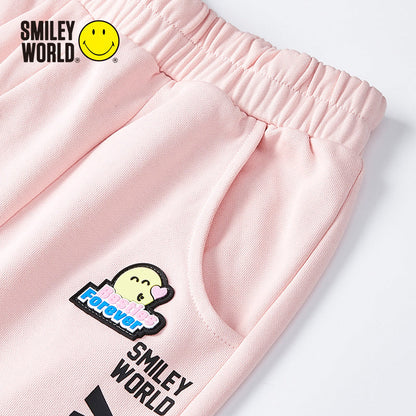儿童粉色长裤