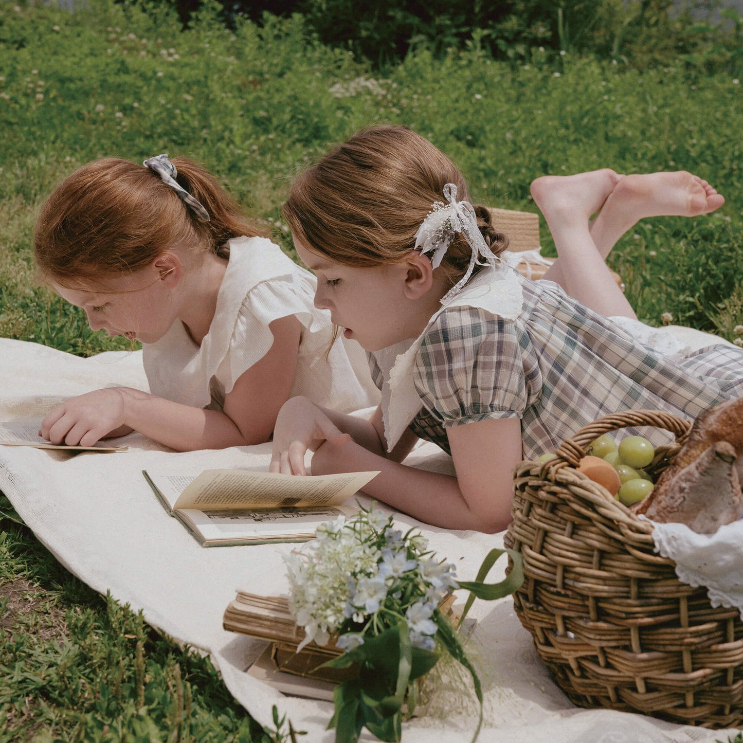 女童紫色花朵发夹