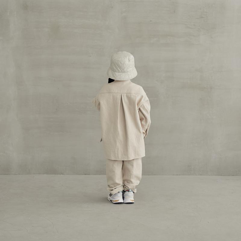 儿童白色棉衬衫