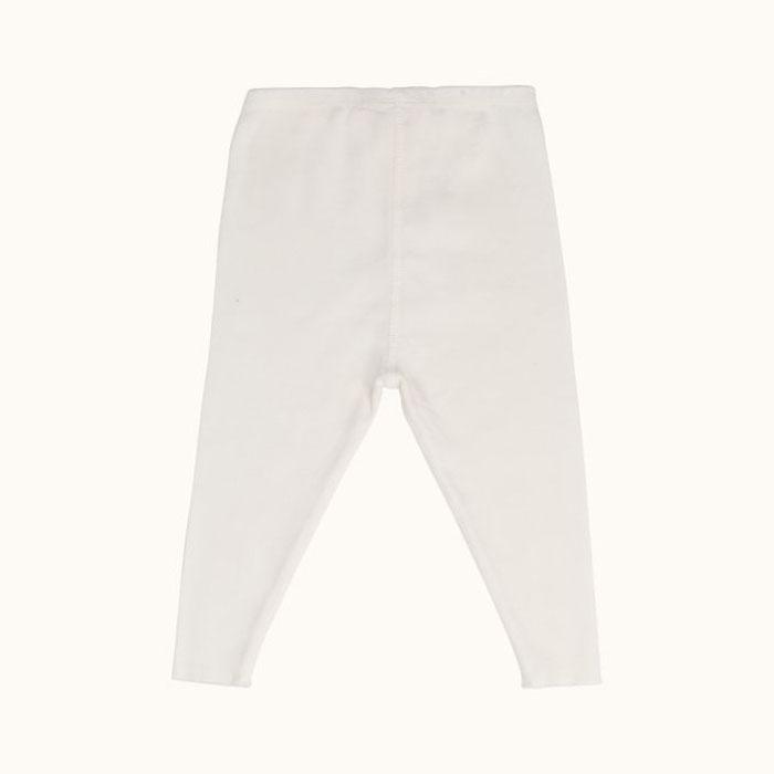 女童白色棉打底裤