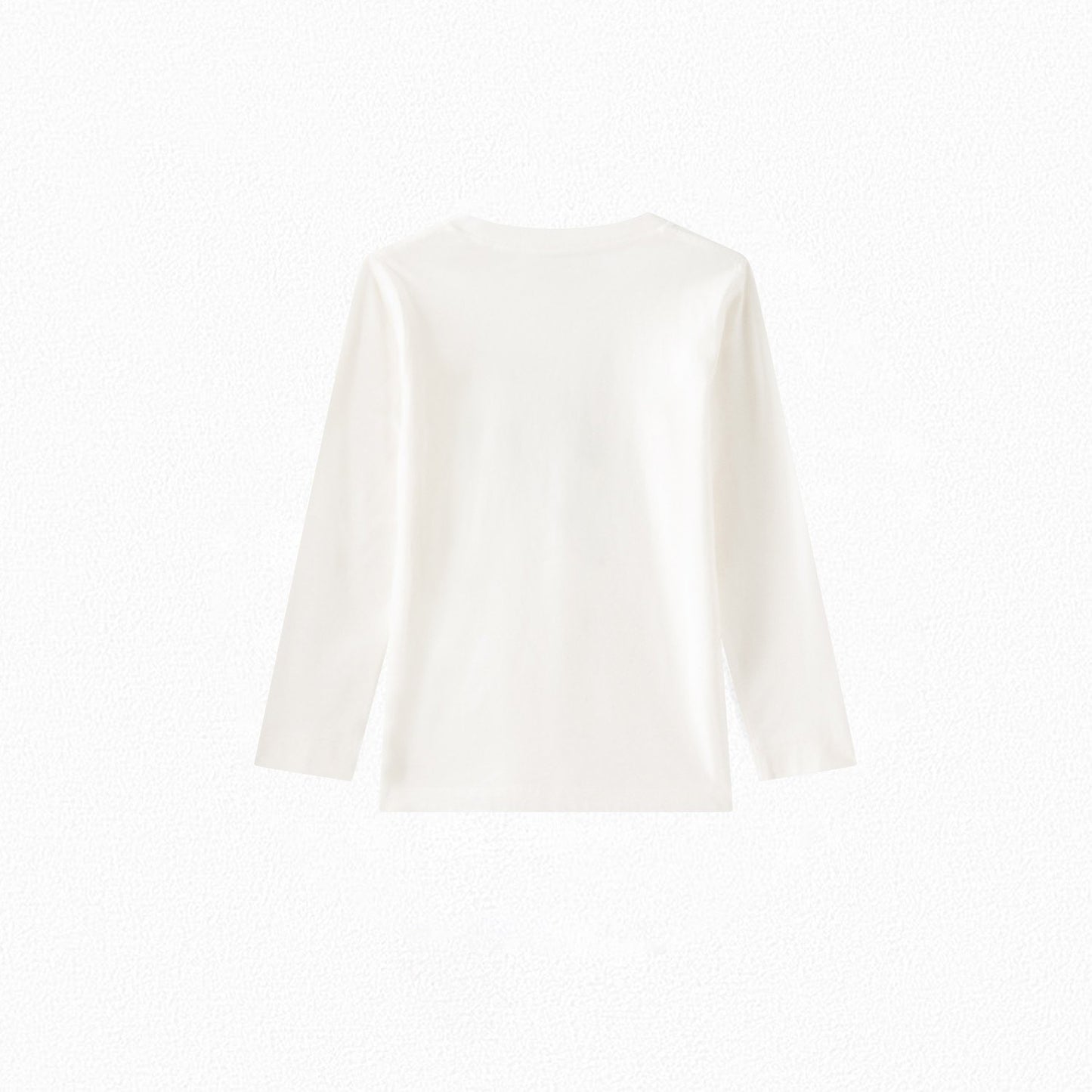 男童白色印花棉T恤