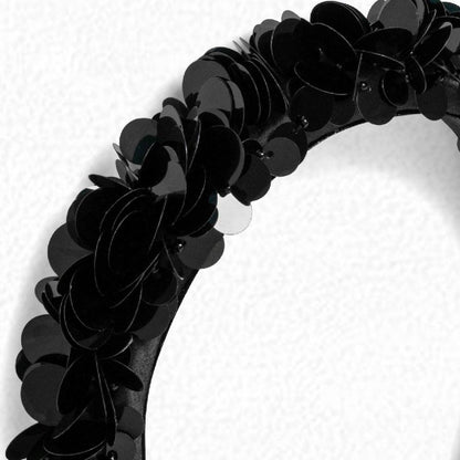 Girls Black Glitter Headband