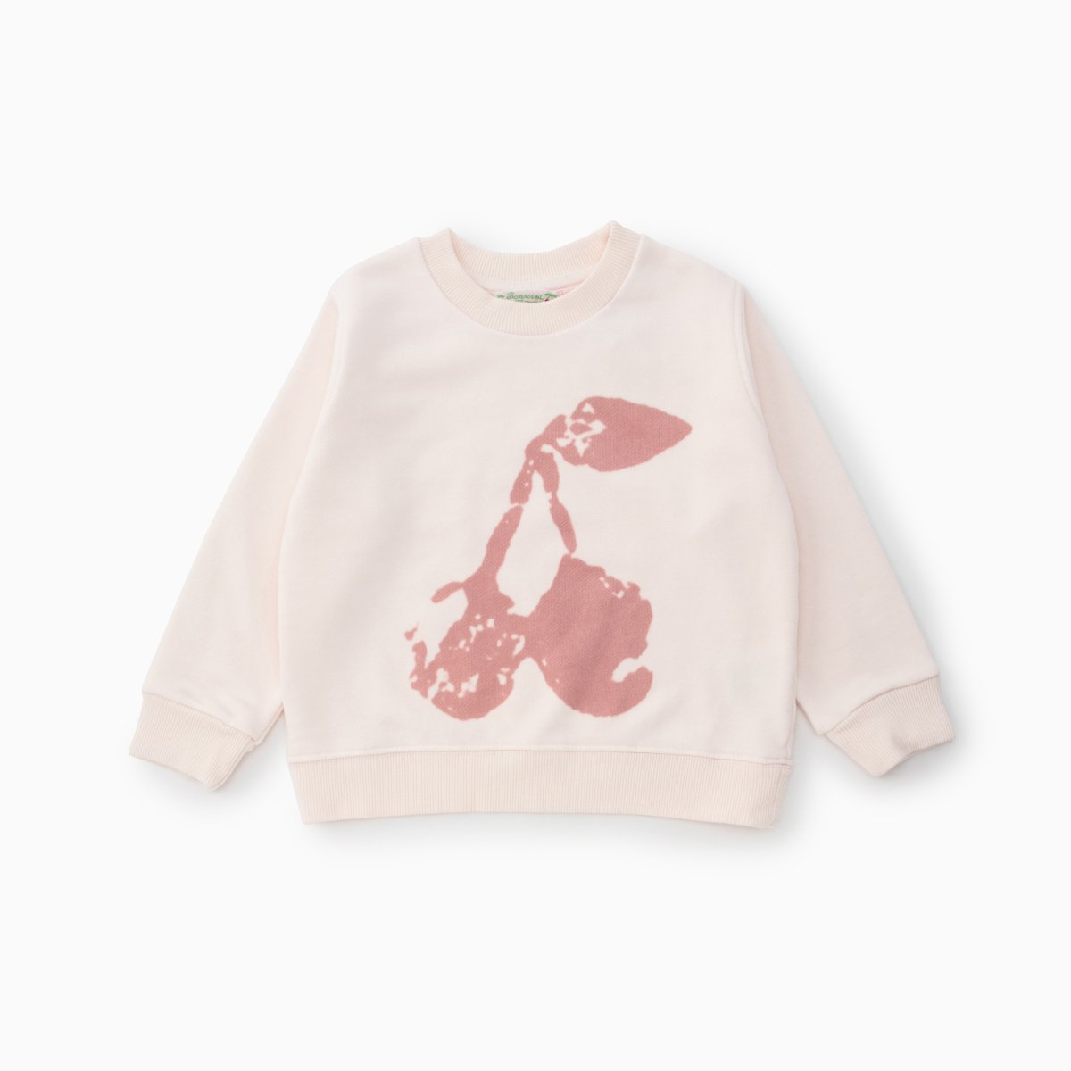 女童粉色Logo棉卫衣