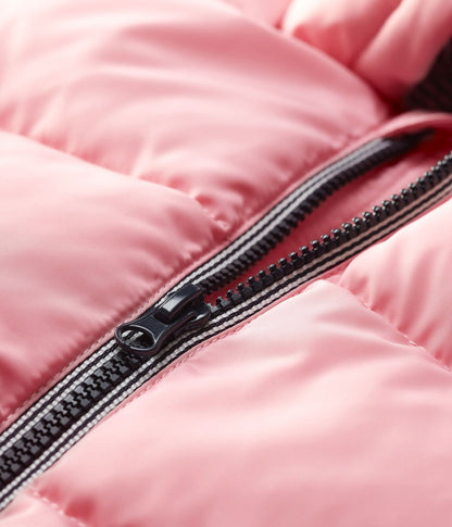 女婴粉色棉夹克