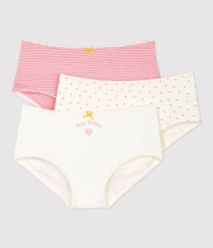 女童彩色棉内裤套装(3件)