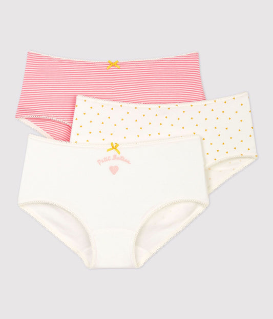 女童彩色棉内裤套装(3件)