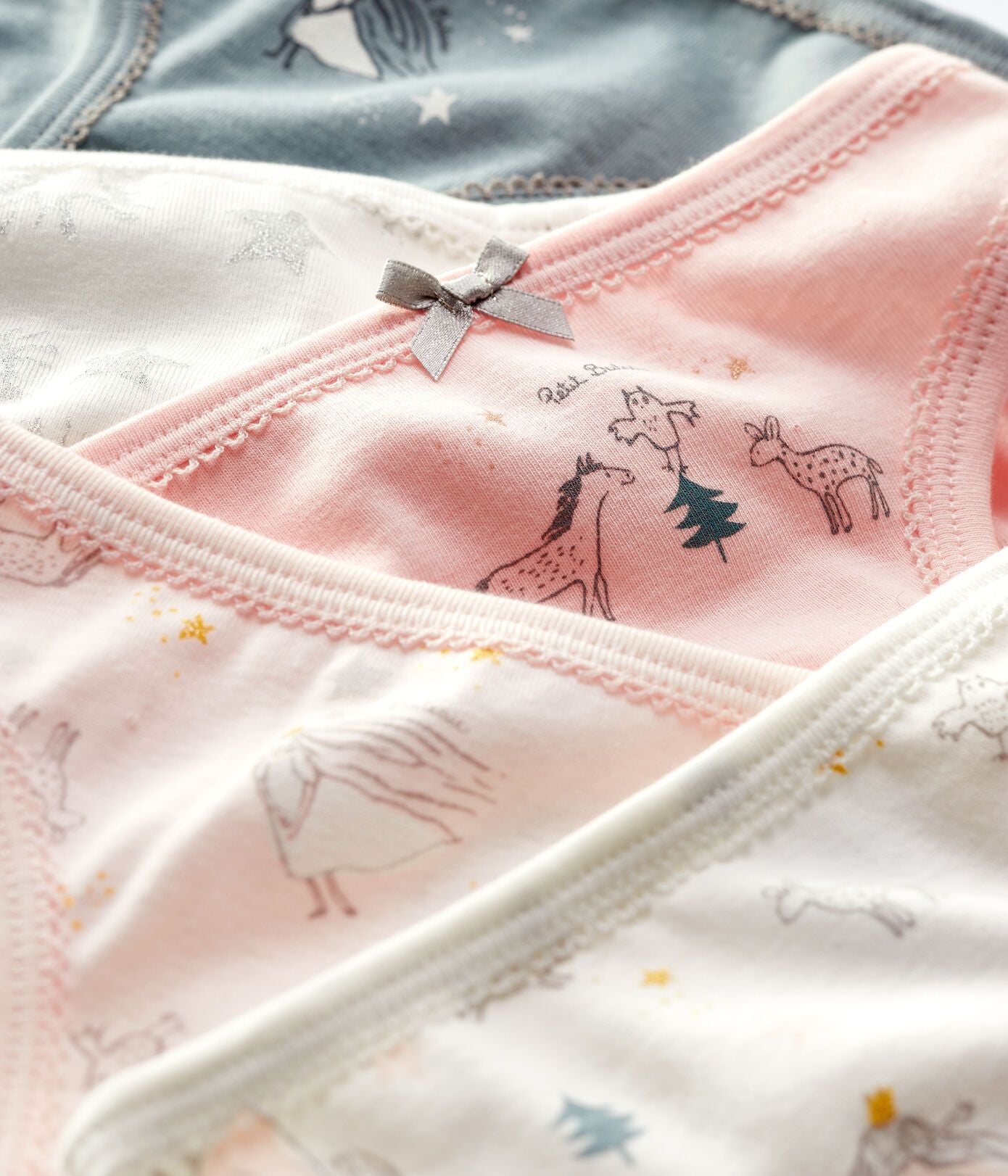 女童彩色印花棉内裤套装(5件)