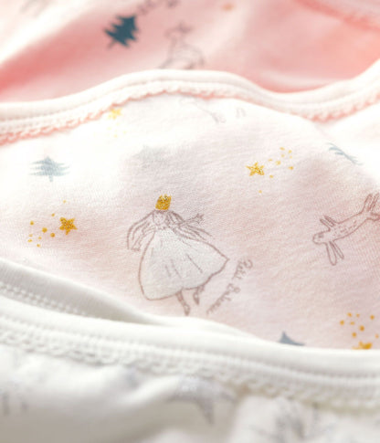 女童彩色棉内裤套装(3件)