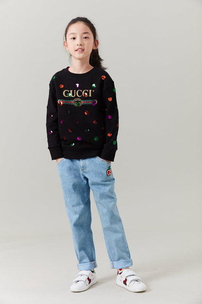 Girls Light Blue Denim Cotton Jeans