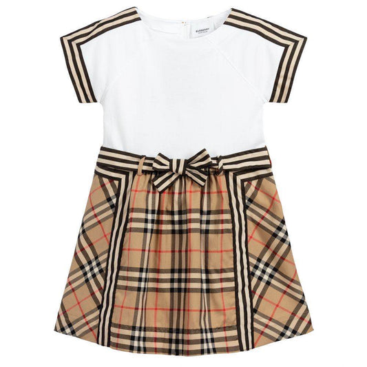 Girls Archive Beige Cotton Dress