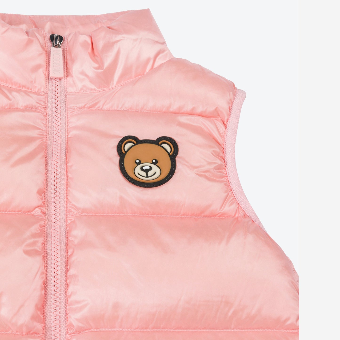 女童粉色Logo羽绒马甲