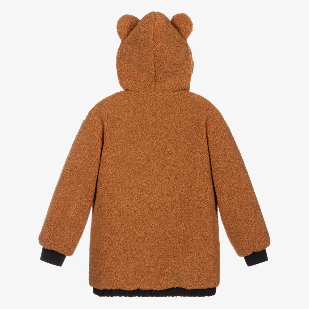 儿童棕色棉夹克