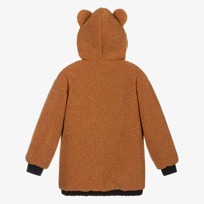 儿童棕色棉夹克