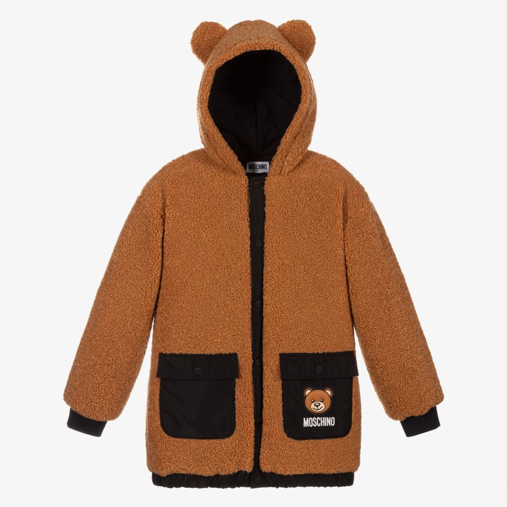 儿童棕色棉夹克