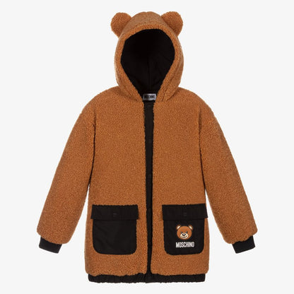 儿童棕色棉夹克