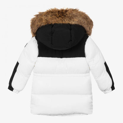 婴儿白色"TUNAY"羽绒服