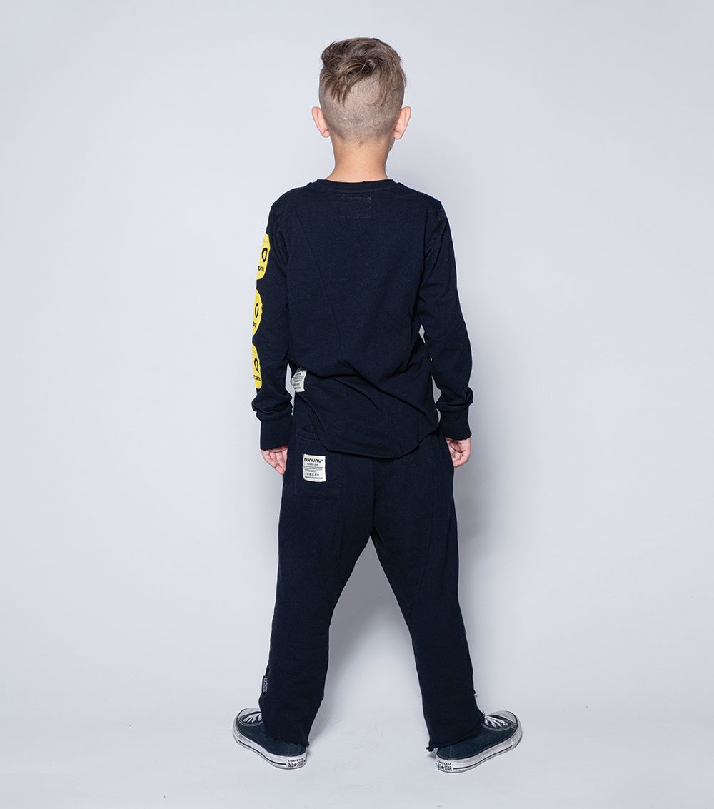 儿童黑色Logo棉T恤