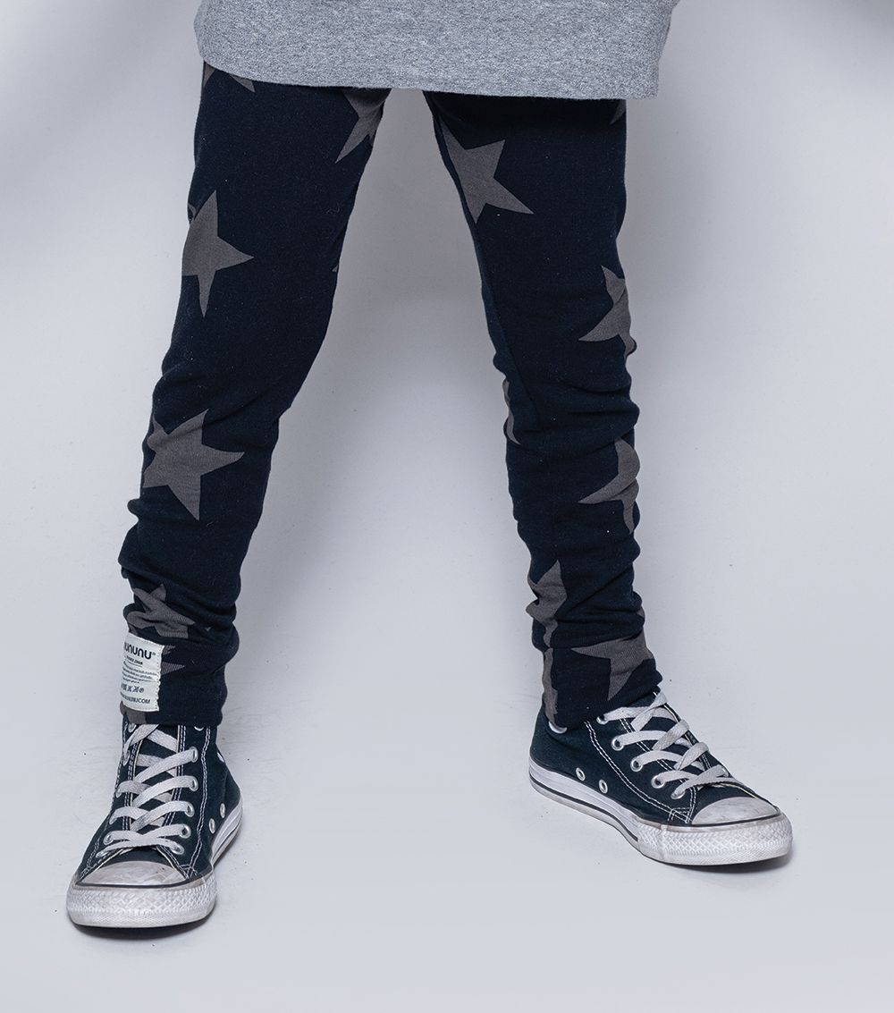 儿童黑色棉打底裤