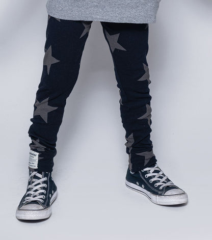 儿童黑色棉打底裤