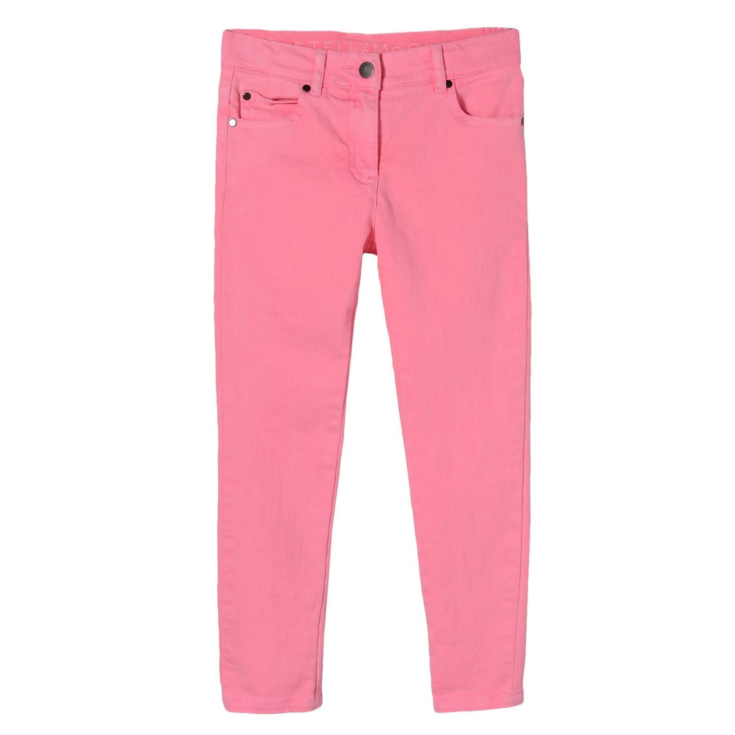Girls Pink Cotton Jersey Trousers