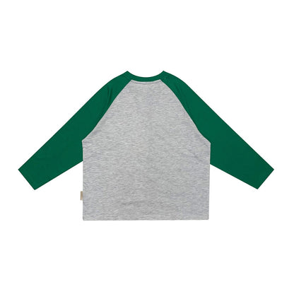 儿童绿色印花棉T恤