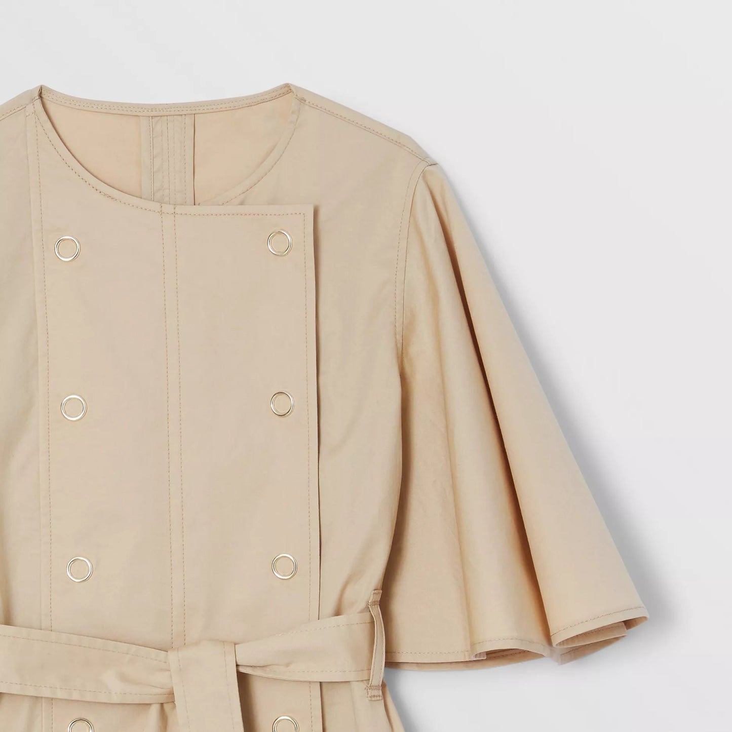 女童米色棉连衣裙