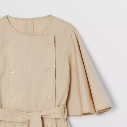 女童米色棉连衣裙