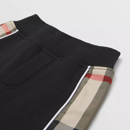 男婴黑色棉长裤