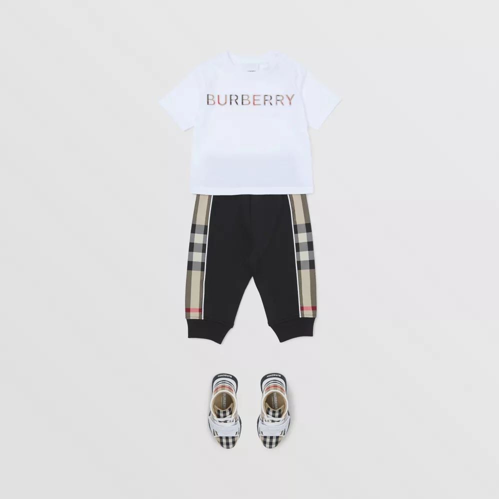 男婴黑色棉长裤