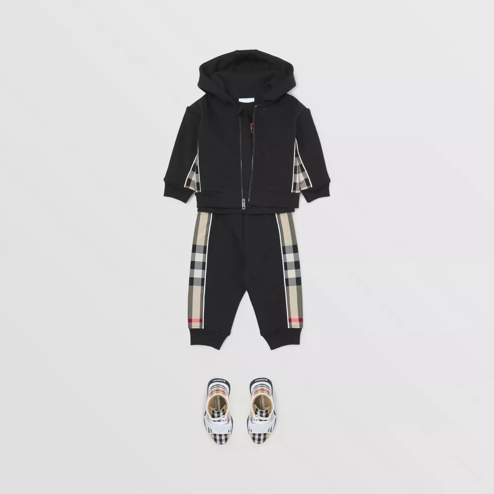 男婴黑色棉长裤