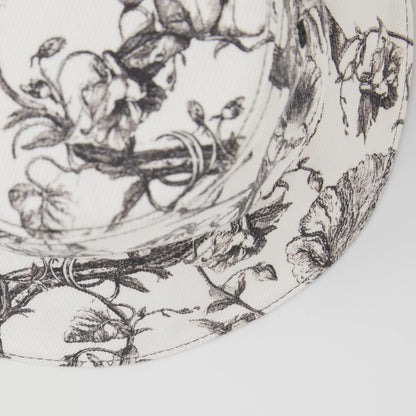 儿童黑色印花牛仔渔夫帽