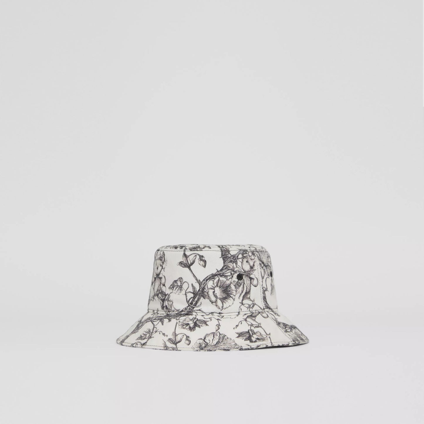 儿童黑色印花牛仔渔夫帽