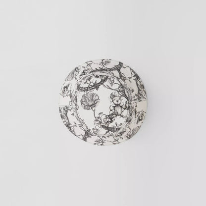 儿童黑色印花牛仔渔夫帽