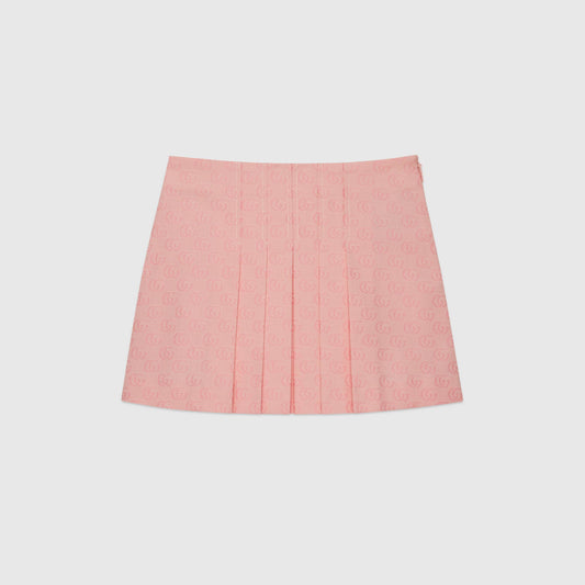 女童粉色Logo短裙