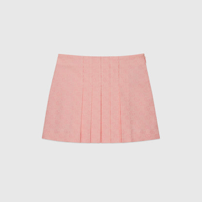 女童粉色Logo短裙