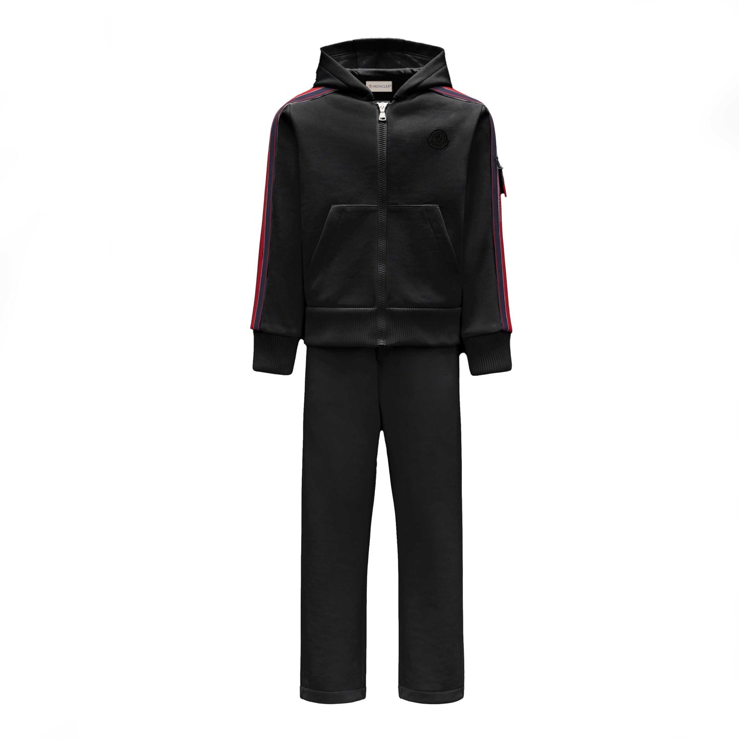 儿童黑色慢跑套装