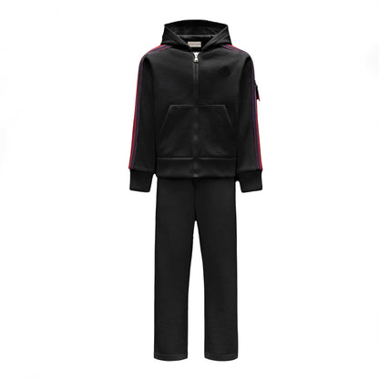 儿童黑色慢跑套装