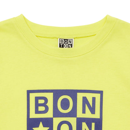男童黄色Logo棉T恤