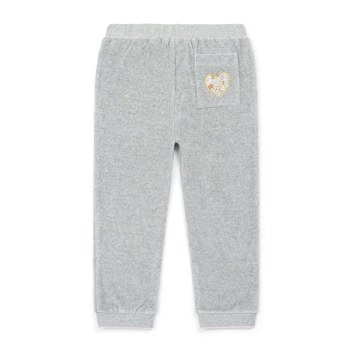 女童灰色棉长裤