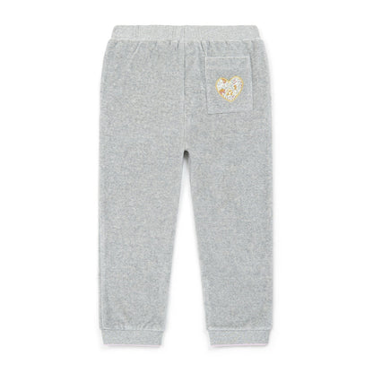 女童灰色棉长裤