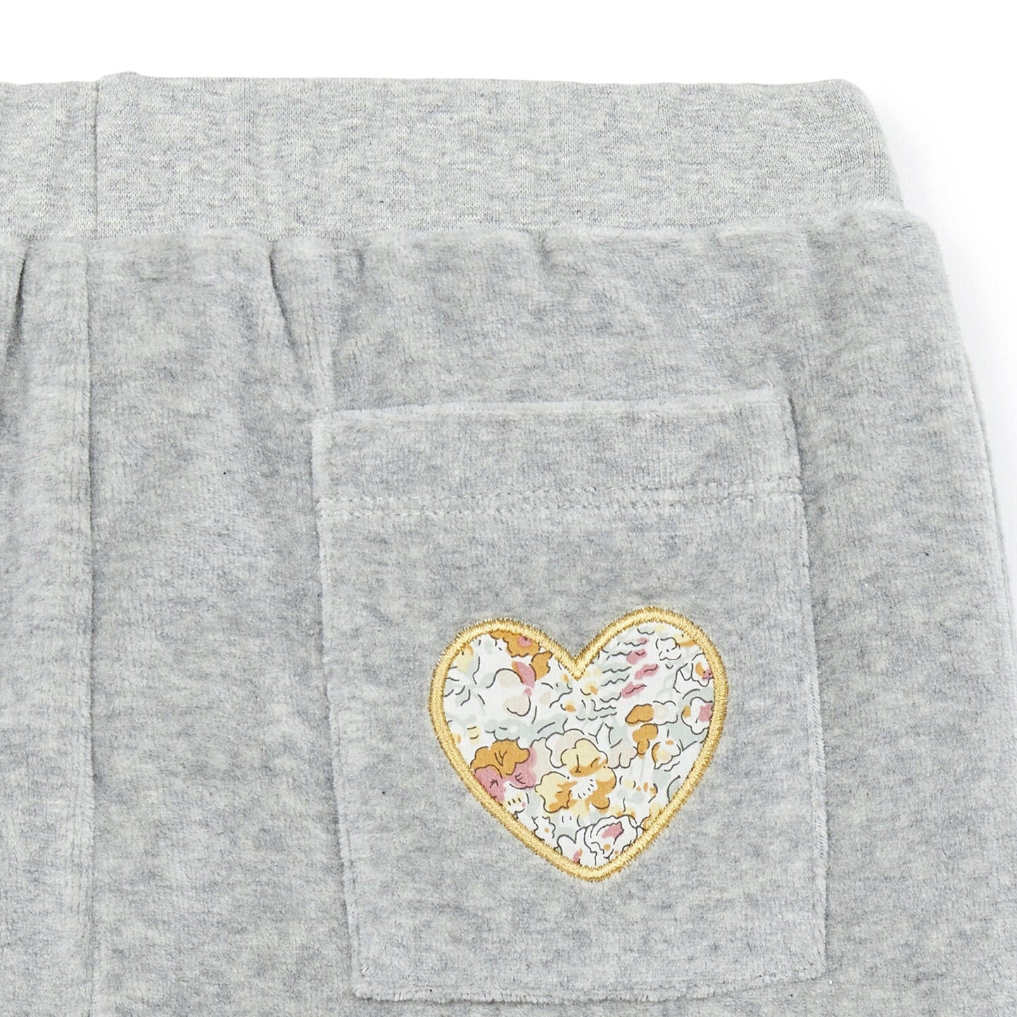 女童灰色棉长裤