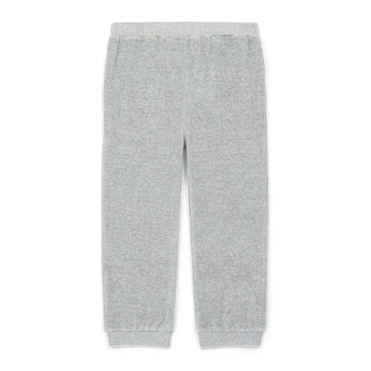 女童灰色棉长裤